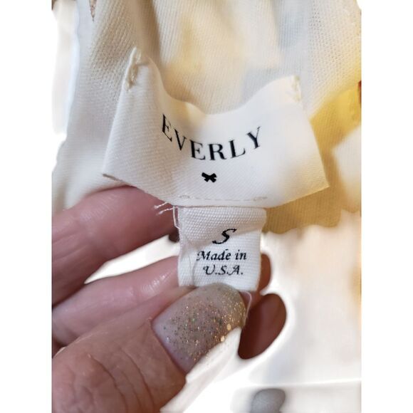 Everly Womens Halter Sundress Floral Multicolor S Sleeveless Lined Knee Length - Picture 9 of 11